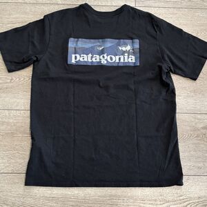 Patagonia Shirt Mens Medium Black Boardshort Logo‎ Pocket NWT Outdoors Hiking